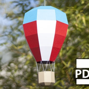 Balloon Mobilé DIY Papercraft Kit Instant Download image 1