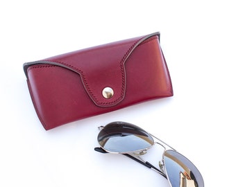 Leather Sunglasses Case for Belt | Hand Stitched Leather Glasses Case | Glasses Pouch | Leather Case | Glasses Protector