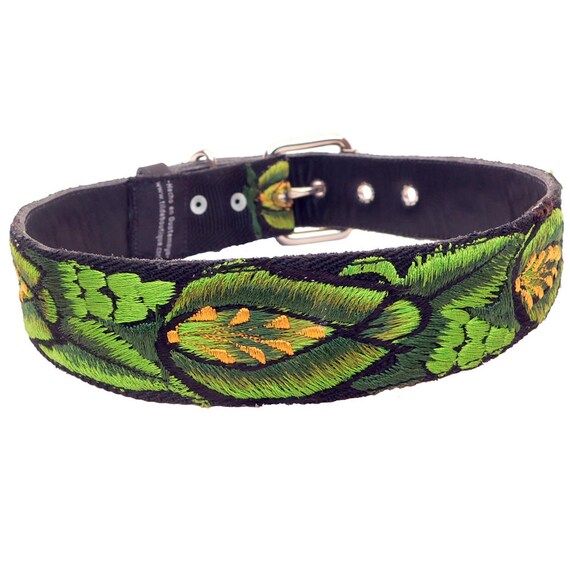 Bright green dog collar cheap