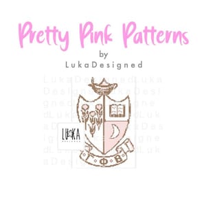 Bouclier bêta gamma phi, sororité, modèle de téléchargement PDF au point de croix