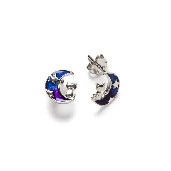 Orecchini a perno in argento Sterling con cristalli e zirconia