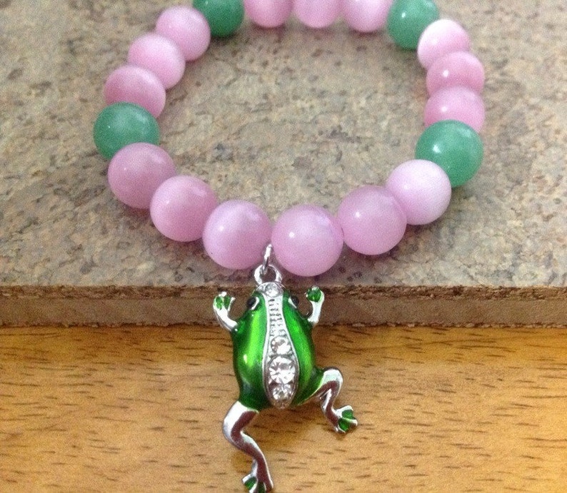 Alpha Kappa Alpha Sorority Rhinestone Frog Bracelet for AKA Etsy