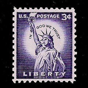3 Cent Liberty Purple Stamp - Etsy display picture 1