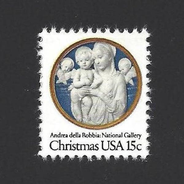 10 Christmas - Madonna and Child -  Pack of (10) Vintage (Issued in 1978) Unused U.S. Postage Stamps- Post Office Fresh!