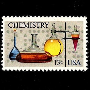 10 CHEMISTRY Postage Stamps - Pack of (10)  Vintage (Issued in 1976) Unused Original USPS Postage Stamps for U.S. Mail.