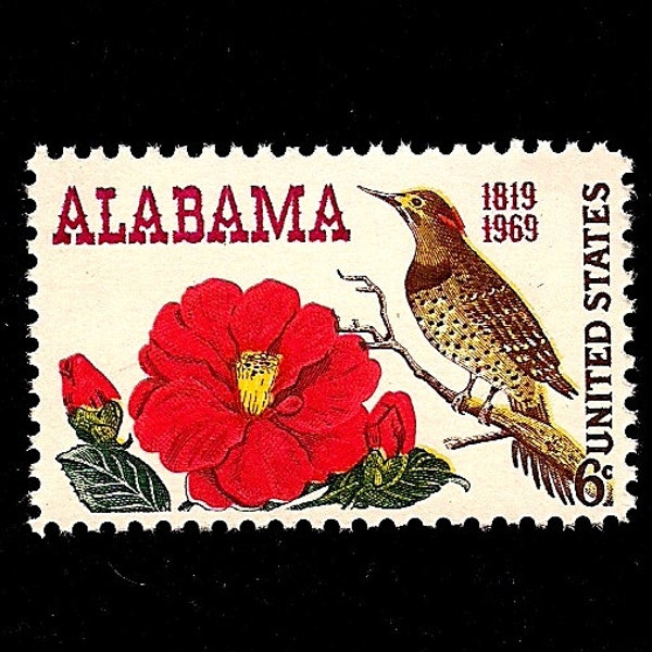 10 ALABAMA - Pack of (10) Vintage (Issued in 1969) Unused U.S. Postage Stamps - Post Office Fresh