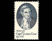 10 CAPT. JAMES COOK -Free Shipping- Pack of (10) - Captain James Cook - Vintage Unused U.S. Postage Stamps - Post Office Fresh