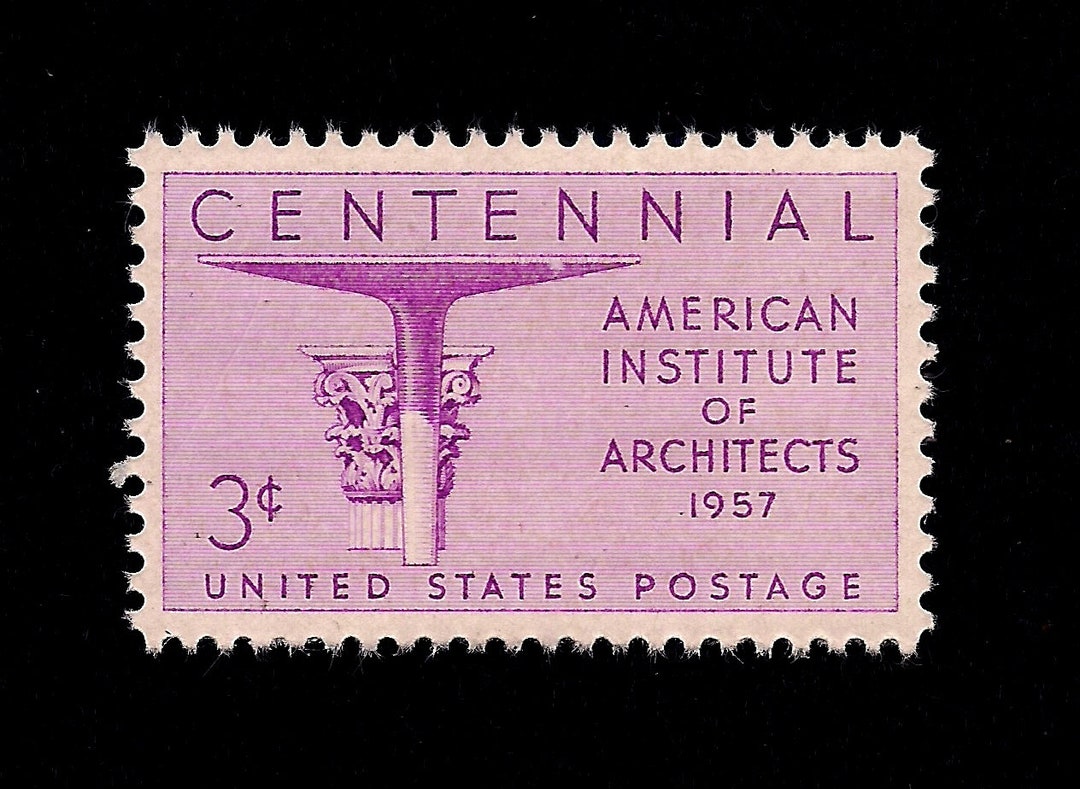 10 Architects Institute Pack of 10 Vintage Unused U.S. Postage Stamps