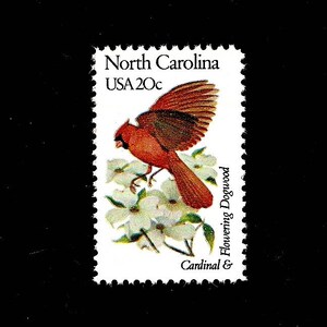 10 North Carolina Postage Stamps - Pack of (10)  Vintage (Issued in 1982) Unused Original  USPS Postage Stamps for U.S. Mail.