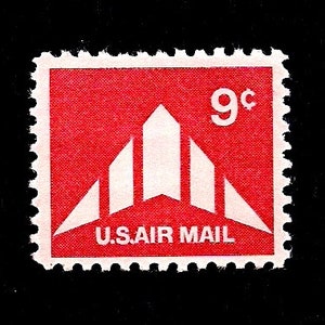 10 Delta Wing Postage Stamps - Pack of (10) Vintage (Issued in 1971)  Unused Original USPS Postage Stamps for U.S. Mail.