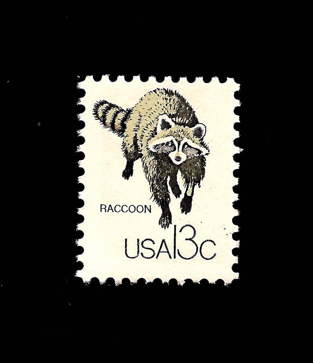 10 Raccoon Postage Stamps - Pack of (10) Vintage (issued in 1978 ...