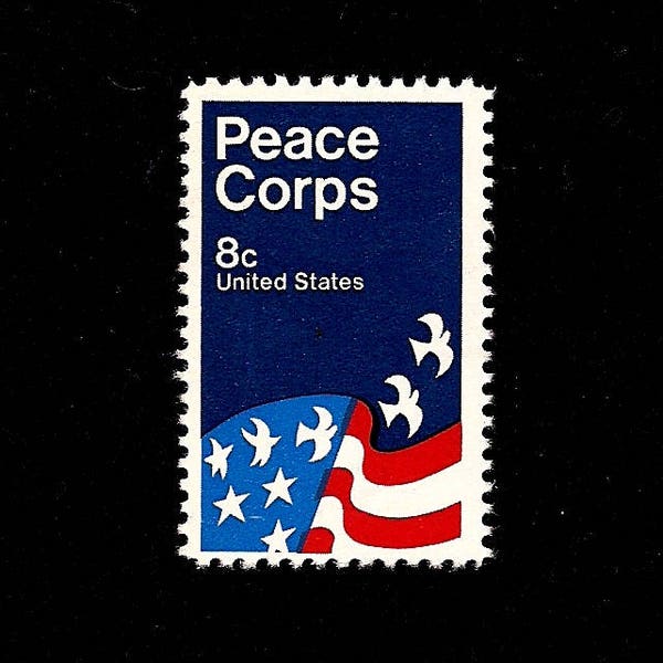 10 - Peace Corps - Pack of (10) Vintage (Issued in 1972) Unused U.S. Postage Stamps - Post Office Fresh!