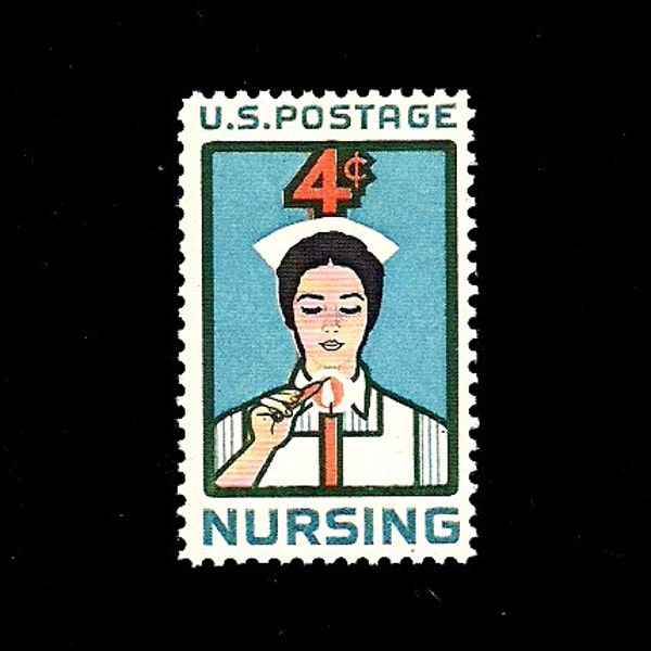 10 - NURSING - Pack of (10) Vintage (Issued in 1961) Unused U.S. Postage Stamps - Post Office Fresh!