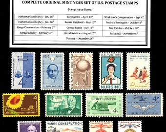 1968 Complete Original Commemorative Year Set of Vintage Unused