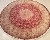 Round High Quality Hand Knotted Persian rug, Tribal Life Tree Rug, New Persian Hand Woven Area Rug, Home decoration, Carpet, Rug, No. 44