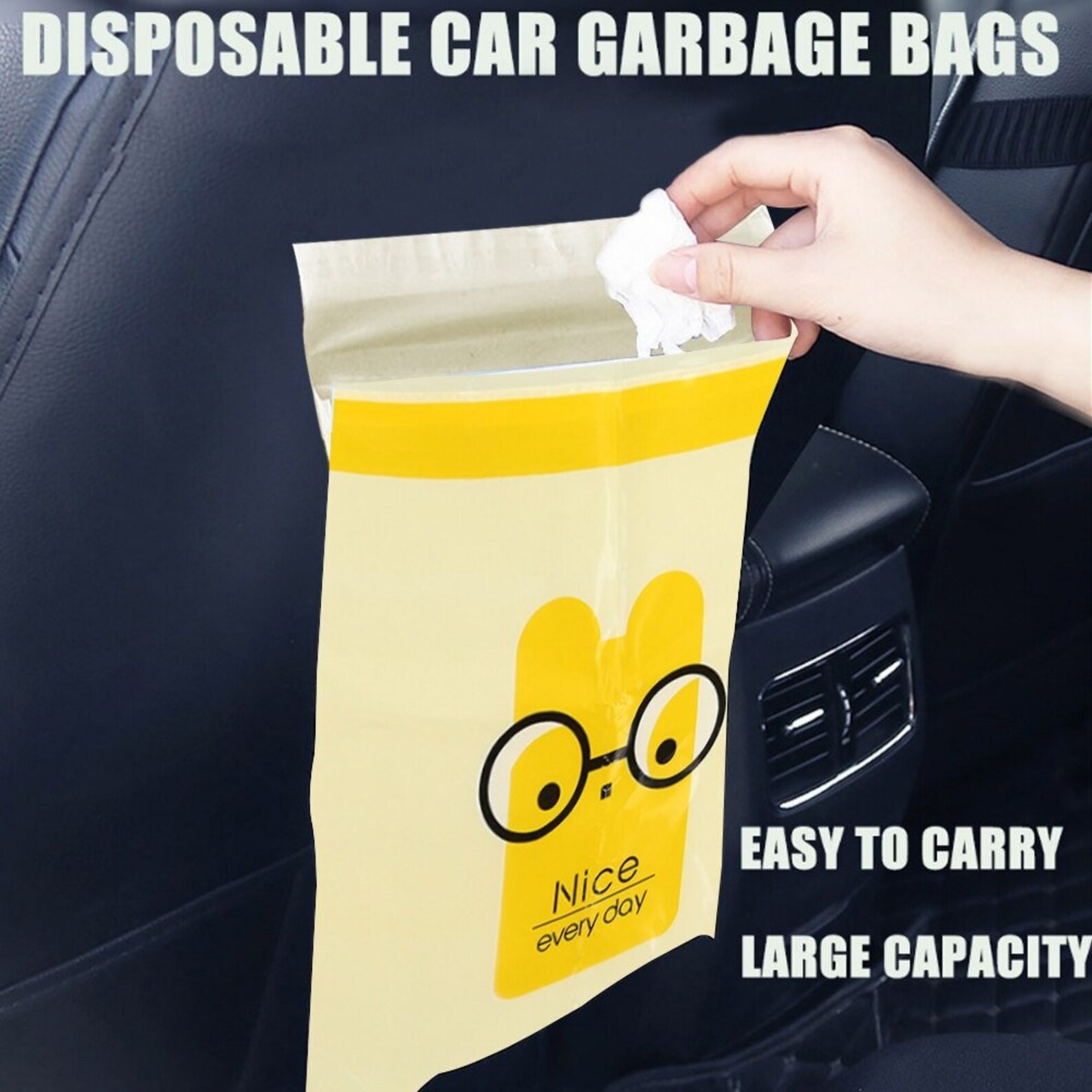 Biodegradable Easy StickOn Trash Bag Waterproof Trash Bags Etsy