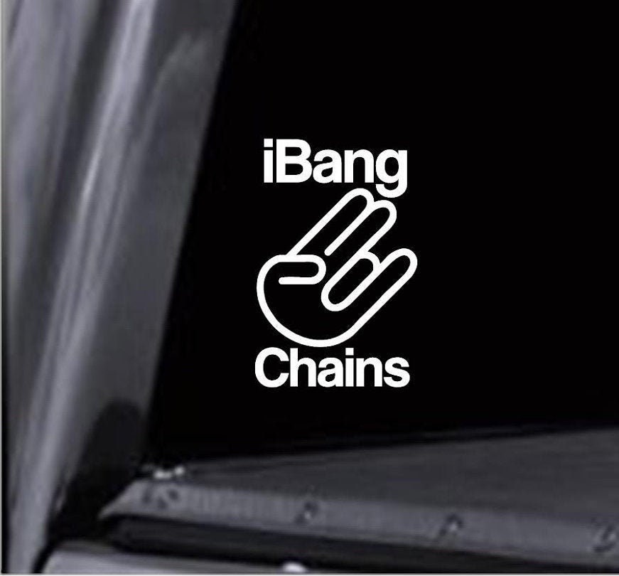 Disc Golf Ibang Chains Vinyl Decal Sticker Great for Car Window Water