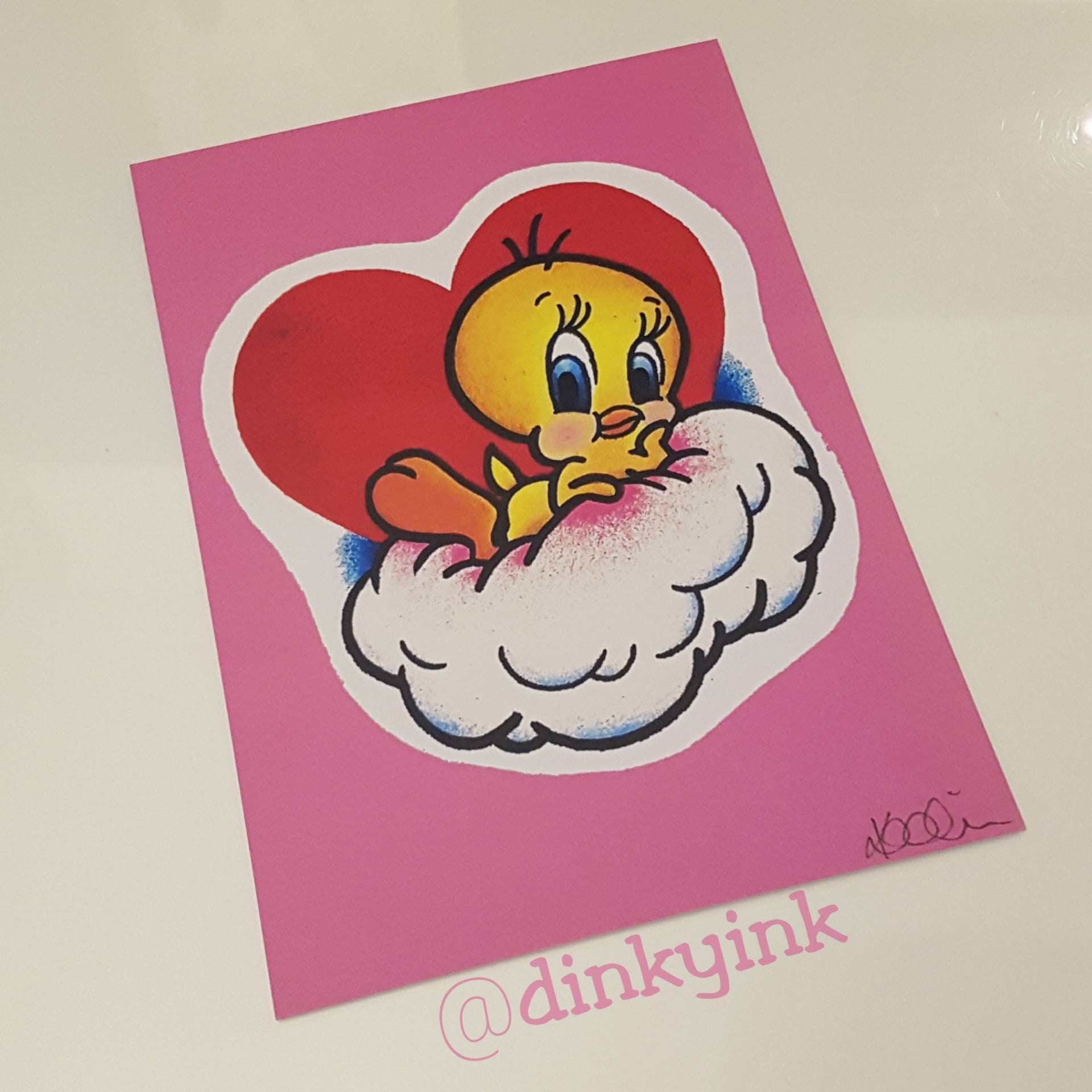 All You Need is Love... and Tweety / Cute Dinky A6 Art Print - Etsy