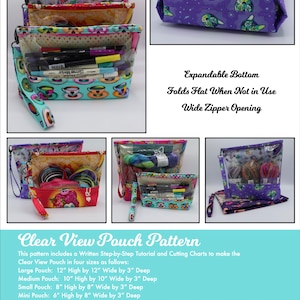 PDF Sewing Pattern With Video Roo Art Pouch Sew Your Own Handy Storage  Pouch That Folds Open Into a Tray. 