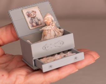 Toy Chest | 1:12 Scale | For Dollhouses