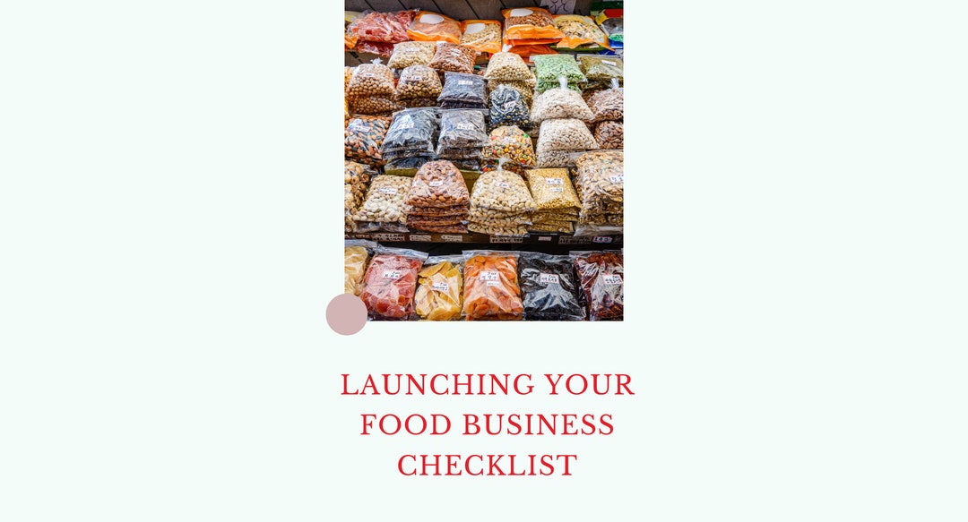 Starting a Packaged Food Business Checklist Etsy