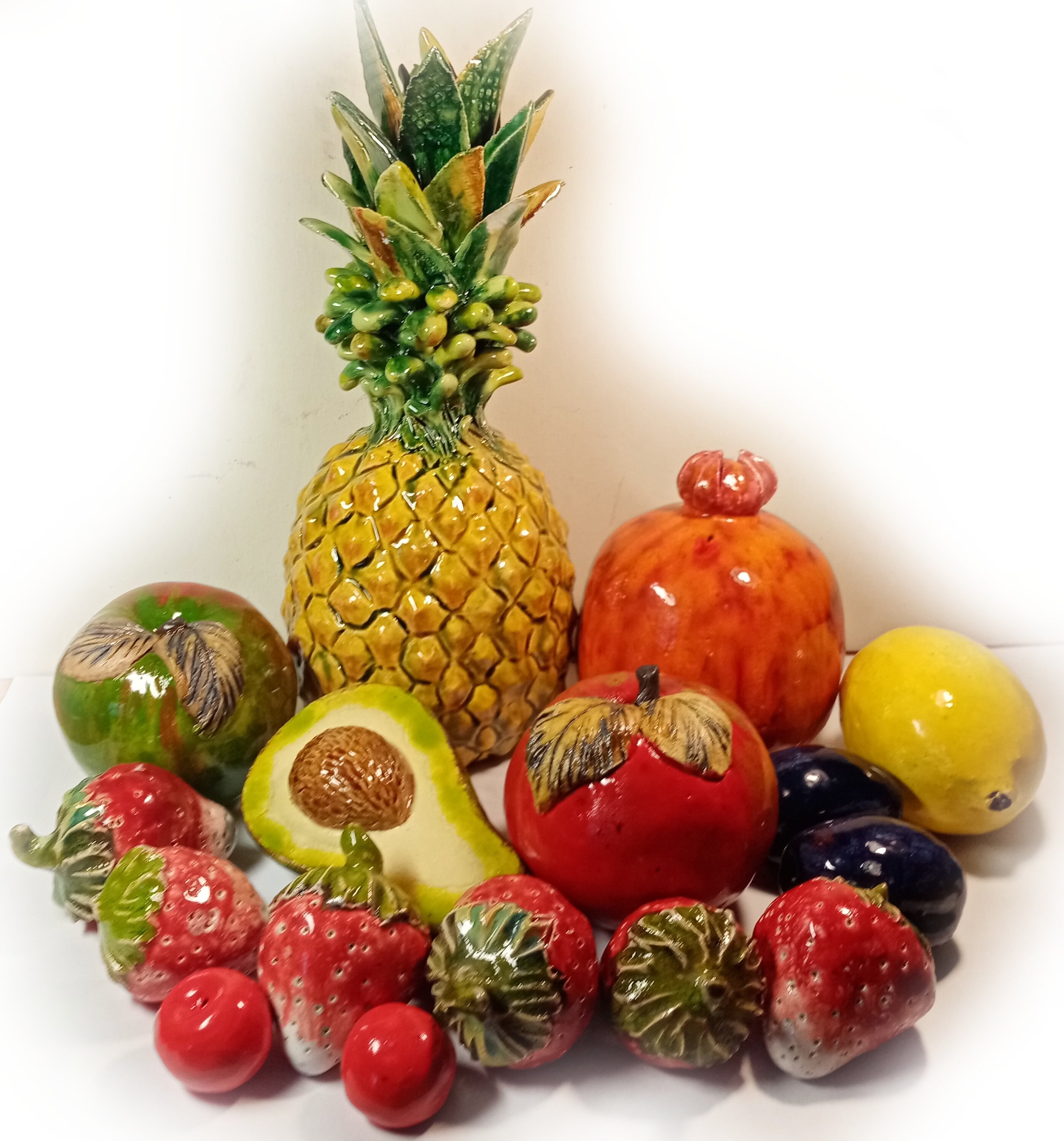 Ceramic Peach Realistic fruit for Home and Garden Decoration Etsy