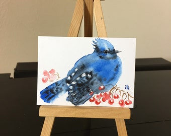 Blue Jay Drawing Etsy Blue Jay Drawing Etsy
