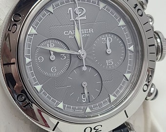 k637 Handsome Men's Cartier Pasha de Cartier 37J Automatic Wristwatch