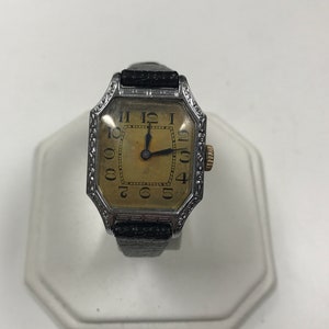 d350 Vintage 14K Rolled Gold Plate Mechanical Men's Wrist Watch image 1