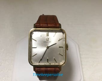 c376 Vintage Rare Collectable 1960s Omega 14K Gold Filled Swiss Watch Wristwatch