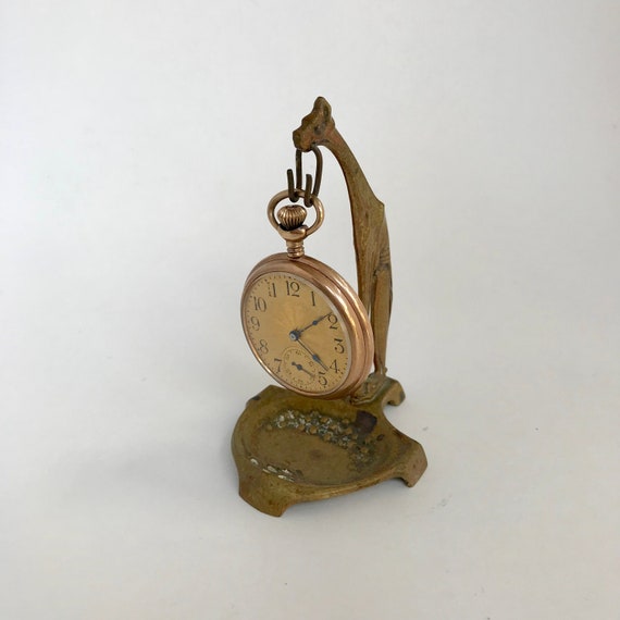 F308 Vintage Pocket Watch Jewelry Holder Stand Case Collectible Etsy Canada