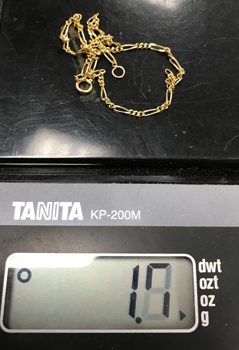 a203 Beautiful 14k Yellow Gold Oval Links Chain 9 Cute Bracelet Perfect Gift