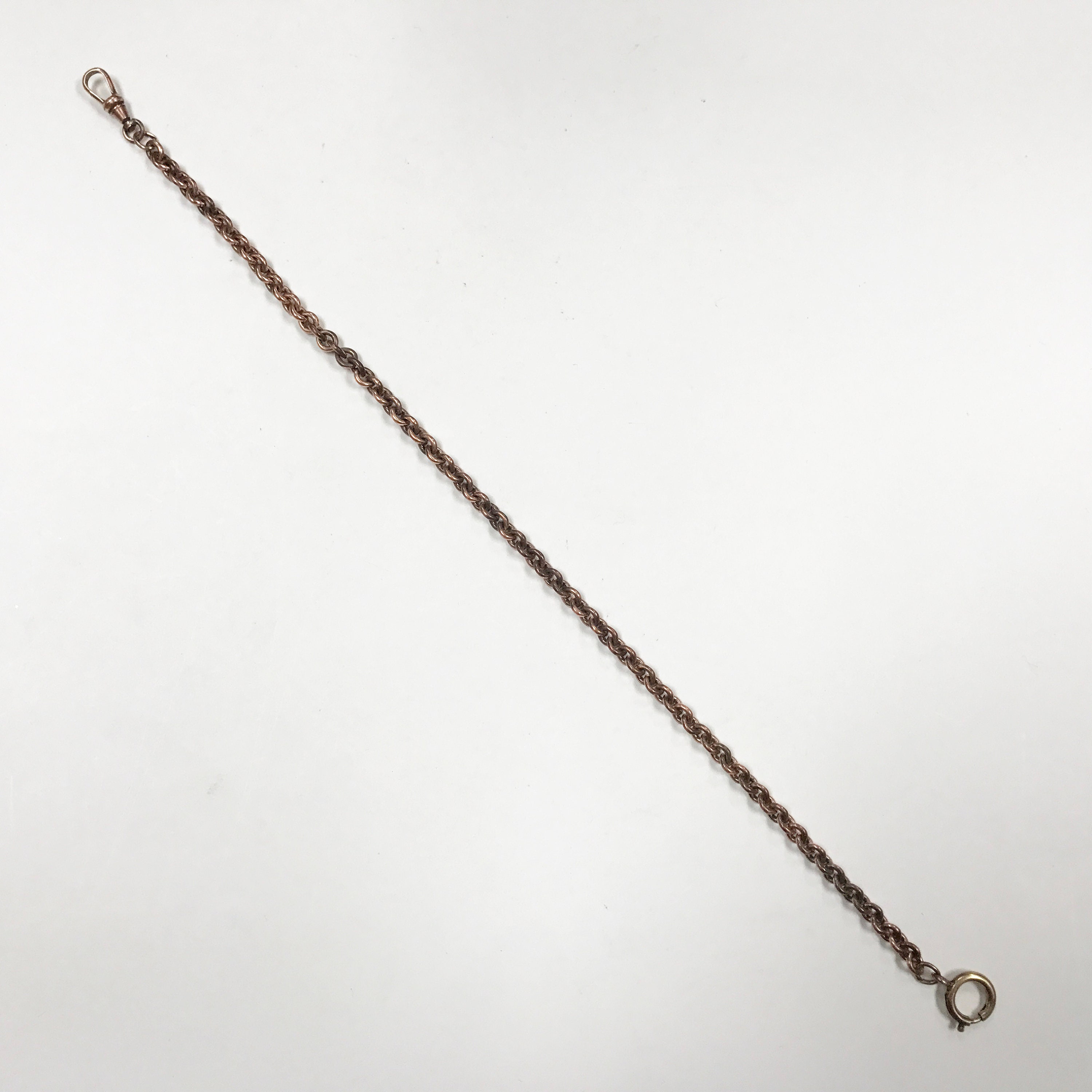 C702 Vintage Copper Pocket Watch Chain - Etsy