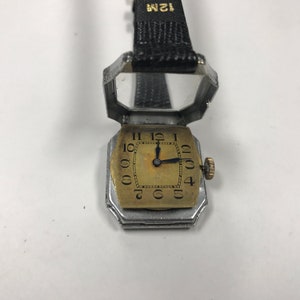 d350 Vintage 14K Rolled Gold Plate Mechanical Men's Wrist Watch image 7
