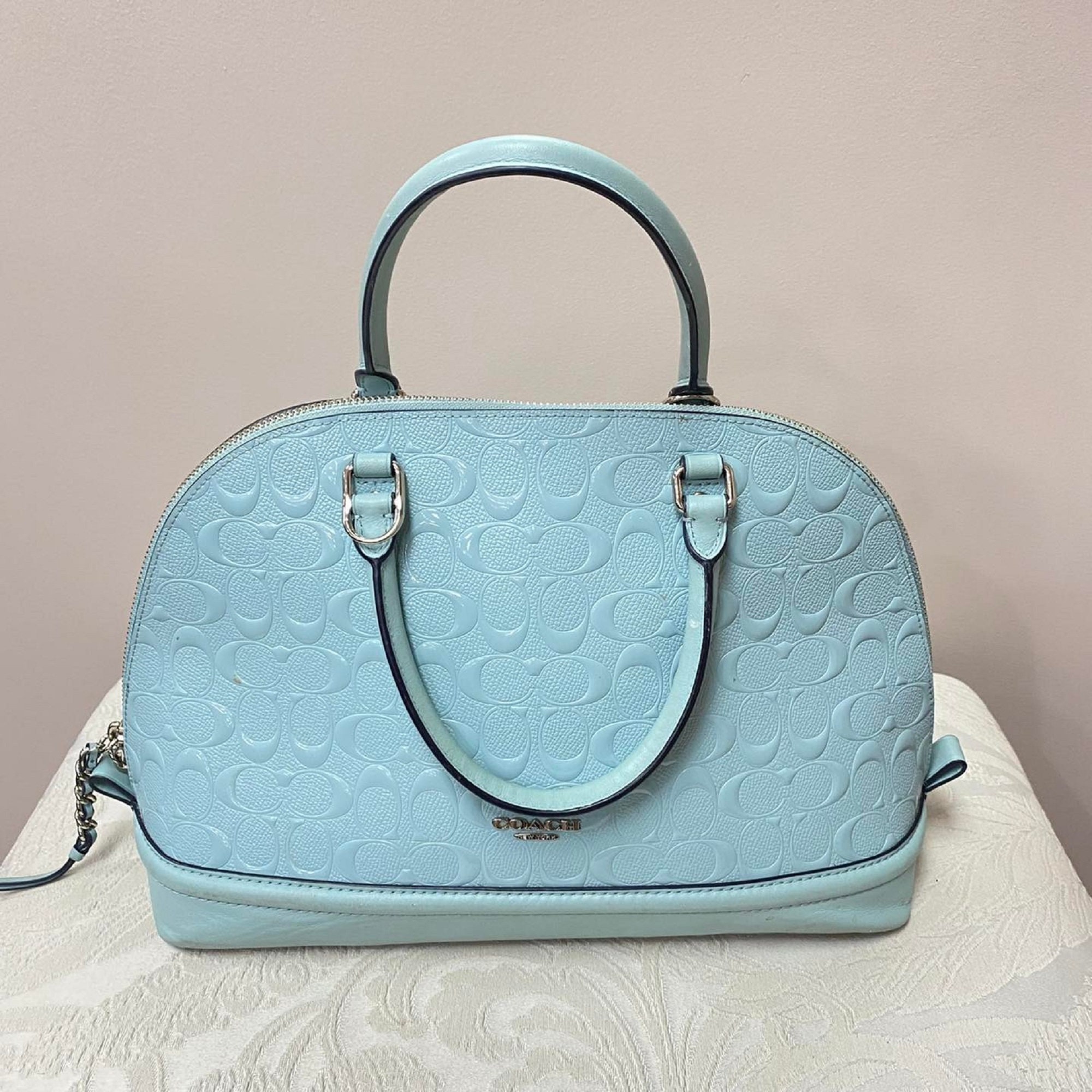 Coach Blue Bag - Etsy Coach Blue Bag - Etsy