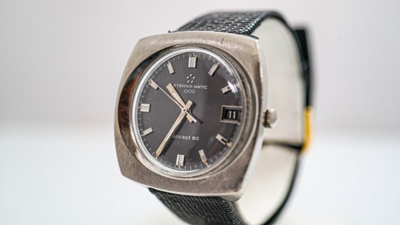 K267 Vintage Men's 1970's Eterna-Matic Wristwatch - image 4