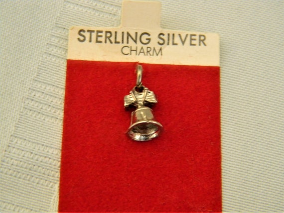 j624 New/ Old Stock Sterling Silver LIberty Bell … - image 1