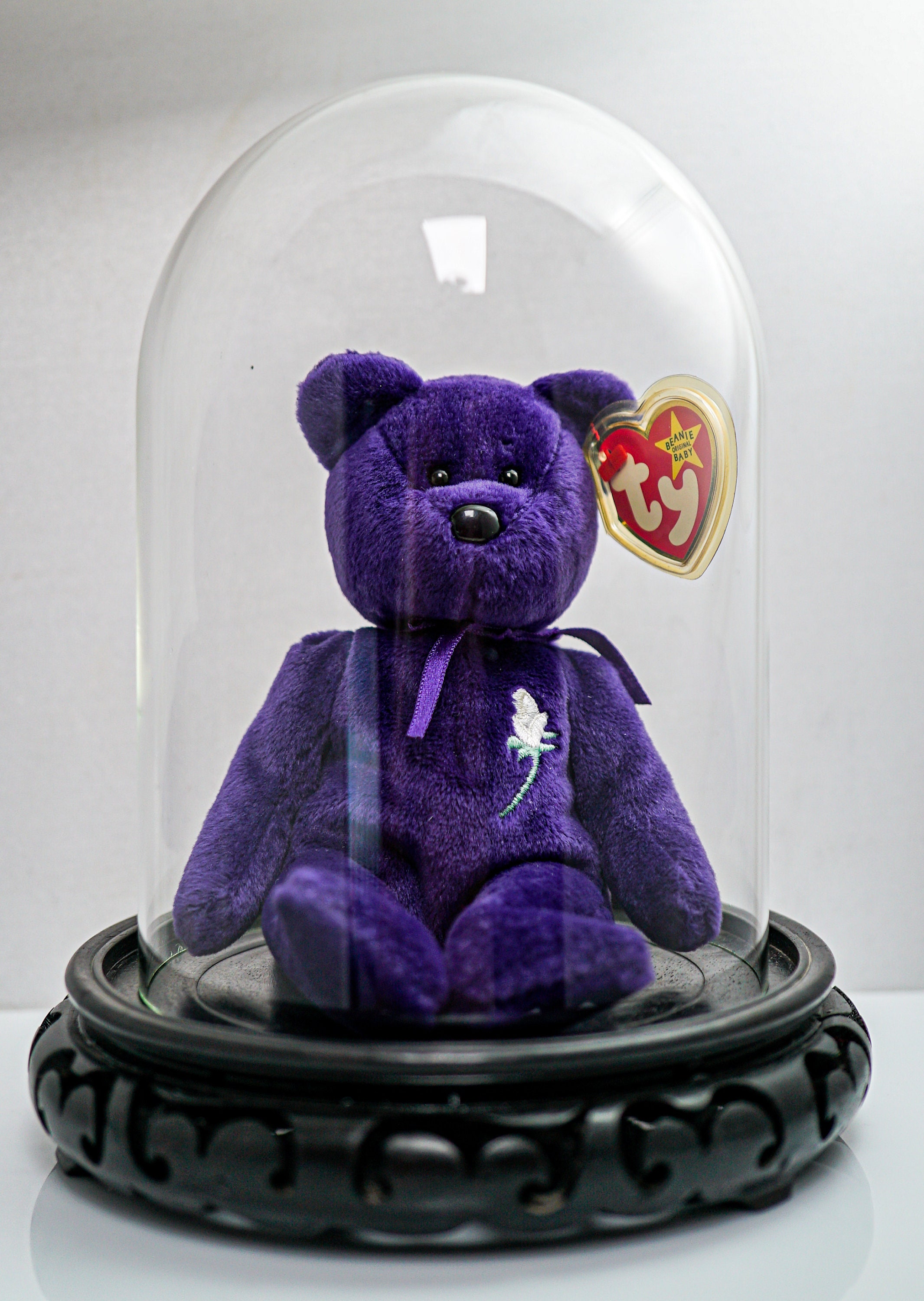 K496 Rare 1997 Princess Diana Beanie Baby W/ Pellets in Dome