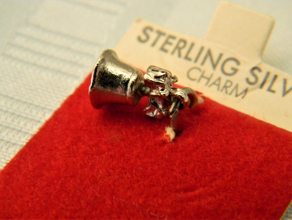 j624 New/ Old Stock Sterling Silver LIberty Bell … - image 3