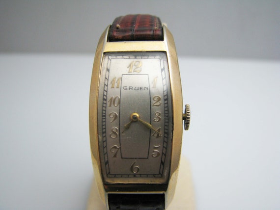 b381 Men's 10kt Gold Filled Gruen wristwatch - image 1