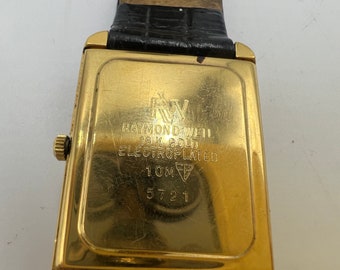 T900 Beautiful Raymond Weil Geneve 18kt Gold Electroplated Wrist