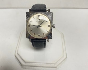 m660 Vintage Wittnauer Swiss Silver Tone Mechanical Men's Wrist Watch
