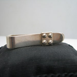 b648 Unisex .800 Clip para billetes de plata con tornillos de imitación