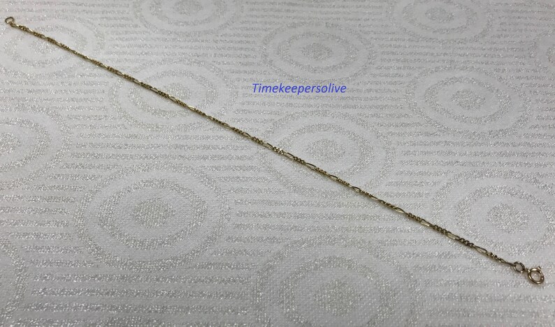 a203 Beautiful 14k Yellow Gold Oval Links Chain 9 Cute Bracelet Perfect Gift
