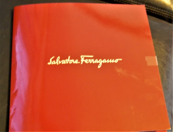 h732 Vintage Rare Salvatore Ferragamo 100% Silk S… - image 7