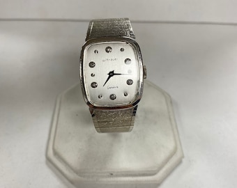 m474 Vintage Wittnauer Geneve Swiss Stainless 17J Mechanical Men's Wrist Watch