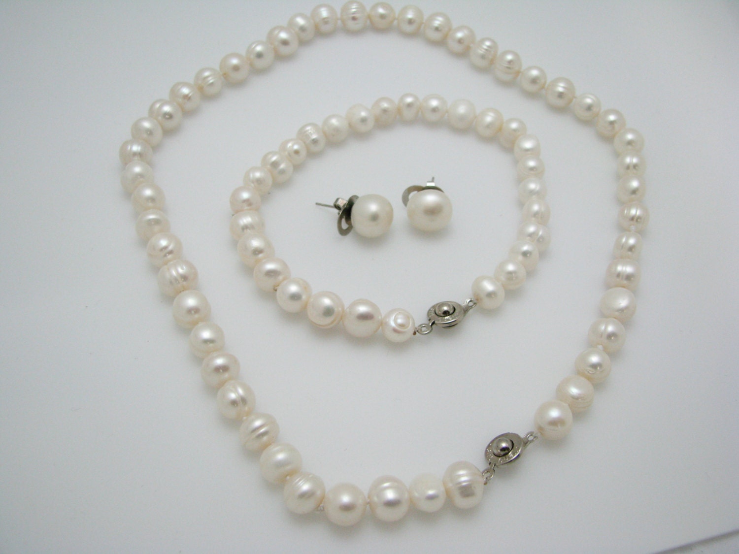 Freshwater Pearl Necklace Bracelet 