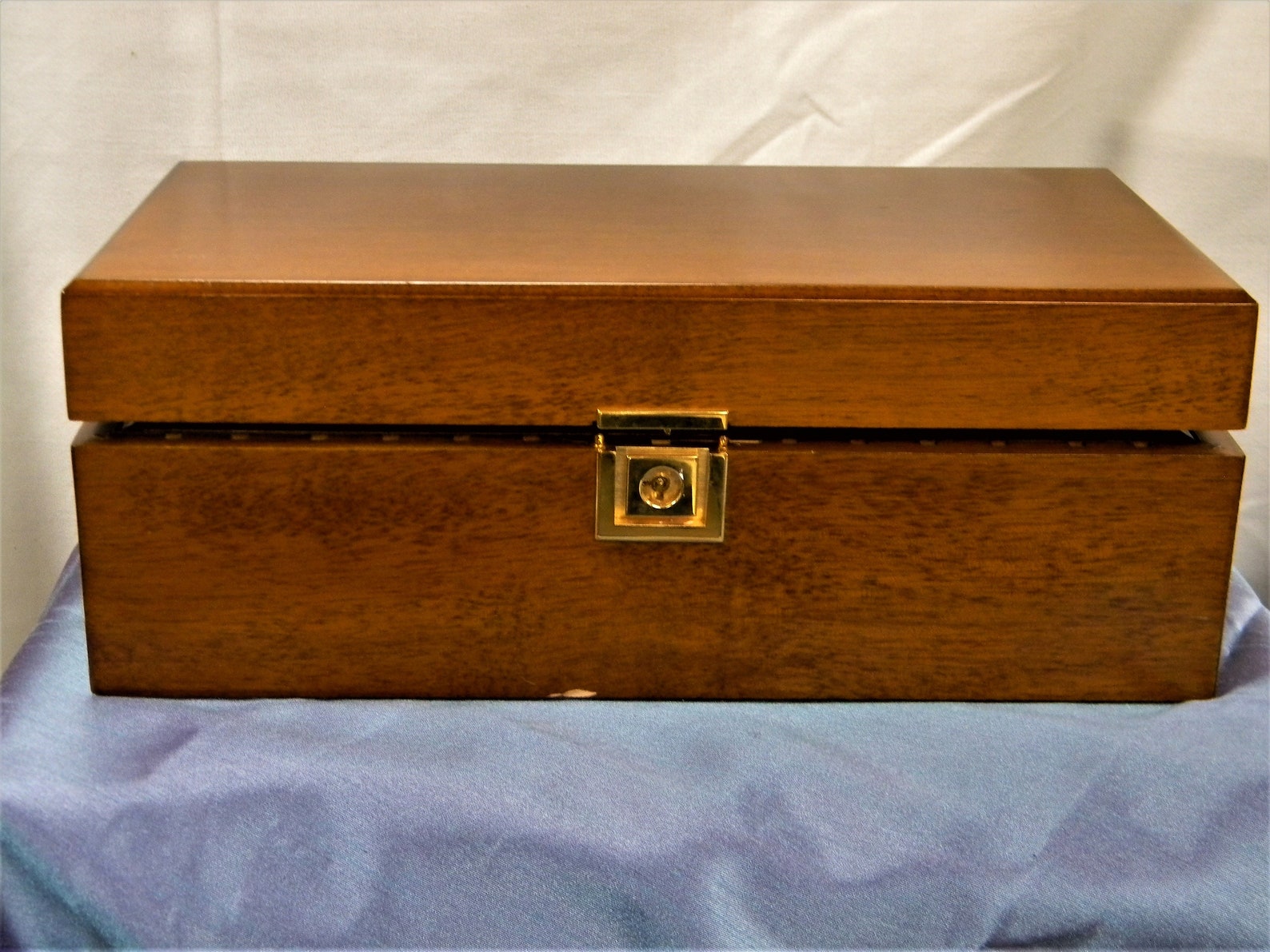 H710 Vintage Wood Humidor Box with Hygrometer and Sponge Etsy
