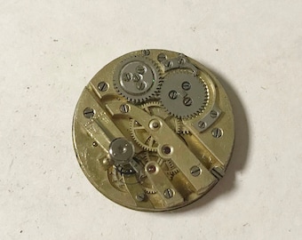 e964 Vintage Mechanical Wrist Watch Movement for Parts Repair