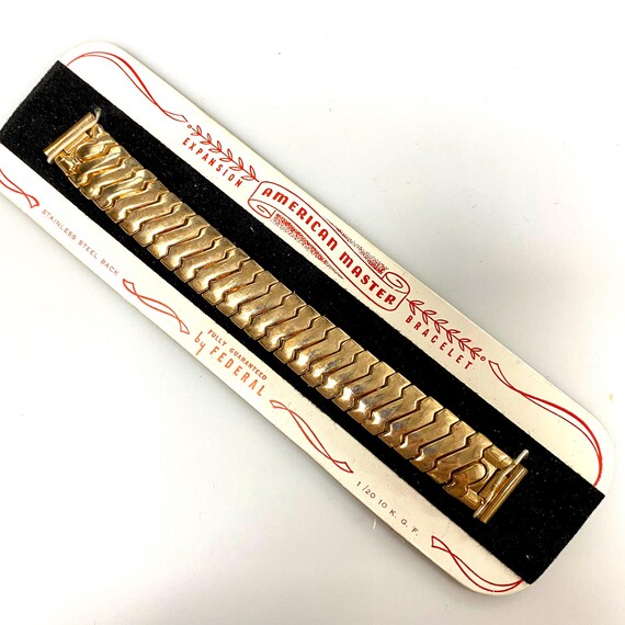 U765 Vintage 1/20 10K GF Stainless Steel One-piece Stretchy Watch